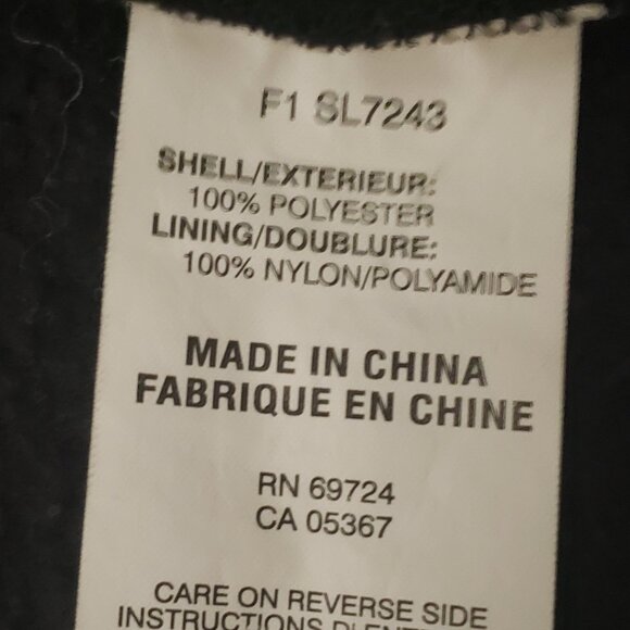 Columbia Vintage Titanium Fleece Jacket Black Full Zip Small - Picture 10 of 11